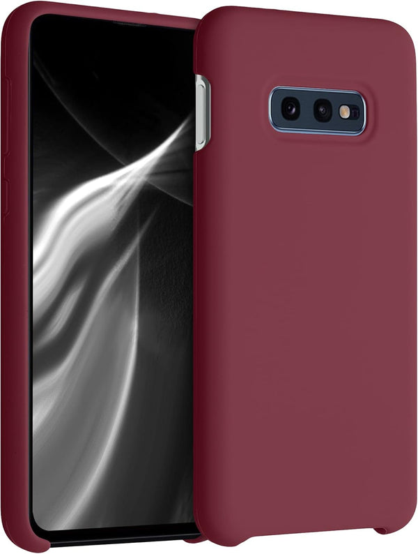 kwmobile Case Compatible with Samsung Galaxy S10e - TPU Silicone Phone Cover with Soft Finish, Rhubarb Red