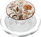 Minimalist Floral Art Boho Aesthetic Cream Light Brown PopSockets PopGrip for MagSafe