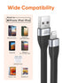 Shop CableCreation MFi Certified 15 cm USB to Lightning Cable for iPhone 14/13/12/11/X/8/7/6S/SE & iPad Fast Charging.