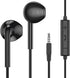 MOSWAG in Ear Wired Headphones, Wired Earbuds with Microphone, 3.5mm Jack Suitable for Smartphones, Computers, Laptops
