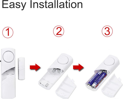 Home Door and Window Alarm, Security System for Child Safety, Pack of 3