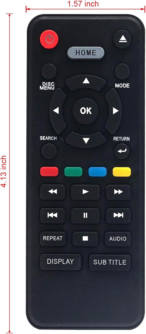 NC088 NC088UH Replacement Remote for Sanyo Blu-ray Disc DVD Player Models FWBP505FN, FWBP505F, and more