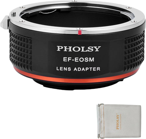 EF-EOS M Lens Adapter Manual Focus Converter Ring for Canon EF/EF-S Lens and Canon EOS-M (EF-M Mount) Camera M, M2, M3,