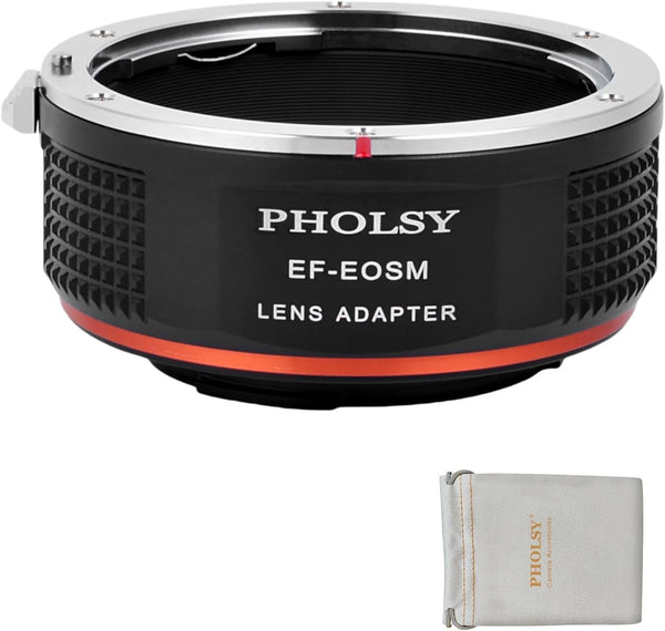 EF-EOS M Lens Adapter Manual Focus Converter Ring for Canon EF/EF-S Lens and Canon EOS-M (EF-M Mount) Camera M, M2, M3,
