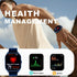 Fitness Tracker Smart Watch with 2.01" Screen, Heart Rate/Sleep Monitor, Waterproof for Android iPhone (Blue)