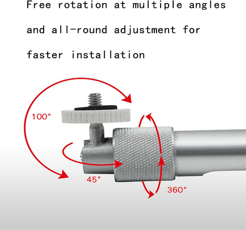 Telescopic Projector Camera Mounted Bracket Aluminium Alloy Perfect as Projector CCTV DVR DV Camera Trail Camera Mount for Home, Office or Classroom. (10.6-15.7in)