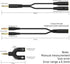 Headphone Splitter Adapter, 3-in-1 Pack, 3.5mm Male to 2 Port 3.5mm Female & 3.5mm Female to 2 Port 3.5mm Male Aux