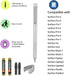 Stylus Pen for Microsoft Surface,with1024 Levels High Pressure Sensitivi Compatible with Surface Pro X/8/7/6/5/4/3, Surface Book 3/2/1, Surface Go3/2/1, Laptop4/3/2(Silver