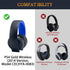 SOULWIT Replacement Ear Pads for Sony Gold Wireless Playstation PS4 Headset, Earpads Cushions for 2014 Version (Model CECHYA-0083) Headphone - 0083 CG Black