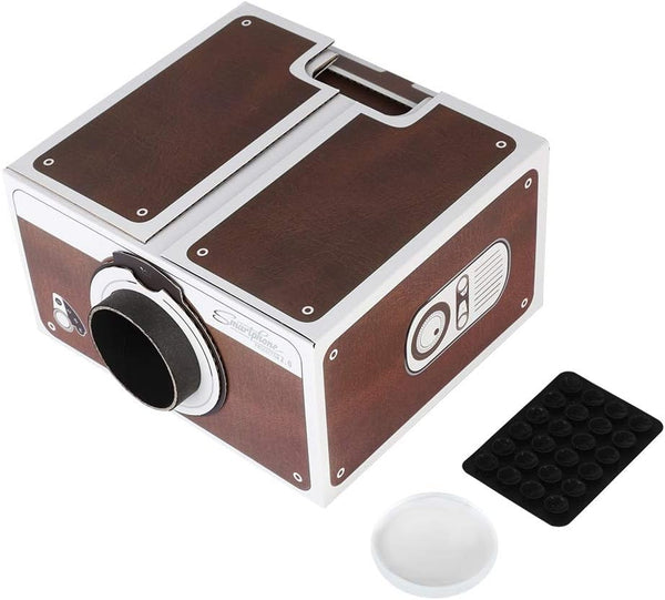 Portable Projector, Second-Generation Mini DIY Home Smart Mobile Phone Movie Projector
