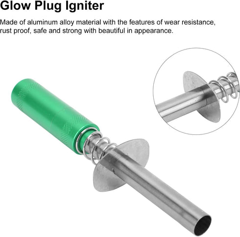 RC Glow Plug Starter Kit with Hot Spark Igniter for Model Cars Boats Ships RC Engine Glow Plug Aluminum Alloy Glow