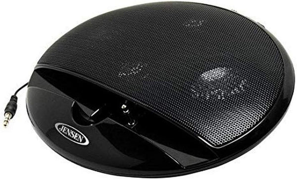 JENSEN SMPS-125 Portable Stereo Speaker for iPod/iPhone, MP3, Tablet, and Smartphone Black