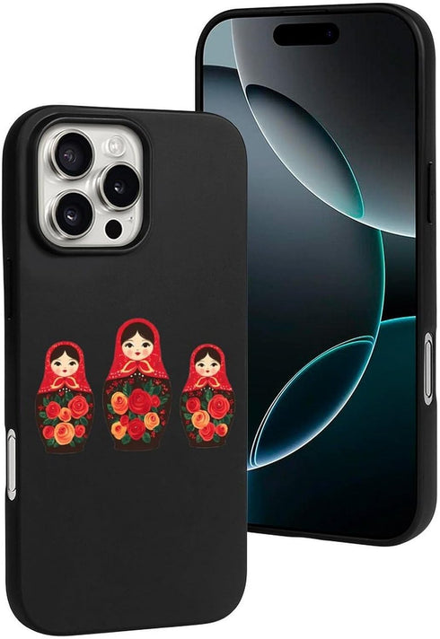 Generic 16 16 16 16 16 Russian Nesting Dolls Funny Case Compatible with iPhone Plus Pro Pro Max E Slim Phone Cover