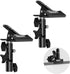 EMART Photography Reflector Holder & Light Stand Clamp, 2-Pack Heavy Duty Metal Clip Mount with Umbrella Hole