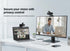 TOYAYAYO 2K HD Webcam with Microphone, Noise Cancellation, Privacy Cover, Wide-Angle Lens, Auto Light Correction, Plug
