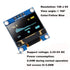 6PCS 0.96 12864 128x64 SSD1306 I2C 0.96 inch 4 Dorhea OLED Display Module Pixel LCD Yellow Blue Driver Board Serial IIC
