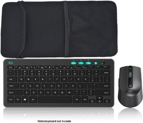 Soft Neoprene Case Storage Bag for Rii Keyboard Mouse Set Wireless RKM709 Storage Bag