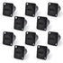 HDMI 2.0 Panel Threaded Fixed Mount Coupler, HDMI Panel Mount Adapter 4K@60Hz for TV Monitor Projector (10 Pack)