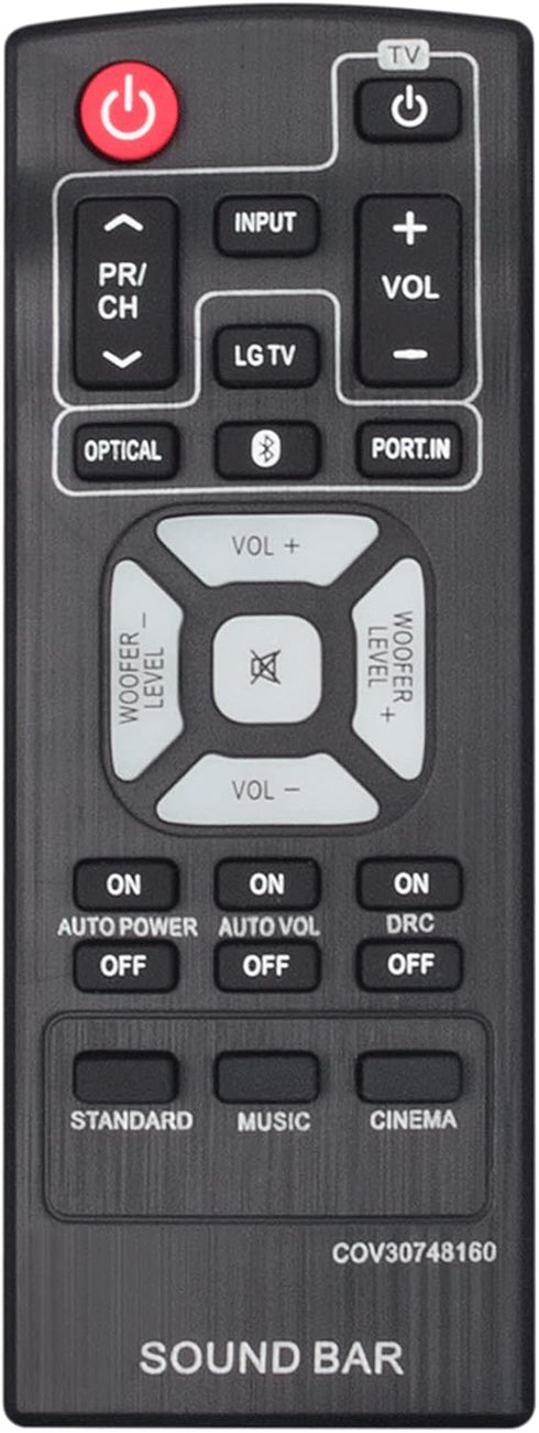 COV30748160 Replacement Soundbar Remote Control for LG Sound Bar NB2540 NB2540D