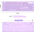 Rii RK907 10/8 7 Ultra-Slim Compact USB Wired Keyboard for Mac and PC,Windows / / Vista/XP(Purple)