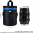 JJC Camera Lens Pouch Case for Canon EF 50mm f1.2, EF 24-70mm, EF 70-300mm, Tamron SP 70-300mm & More, Zipper Polyester