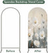Jnbasdffb 6 Spring Floral Wedding Arch Cover, Stretchy Spandex Arch Backdrop Stand Covers FT, White Flowers Modern Oil