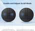 Stylish Mini Round Mouse with Pressure Sensing Reel, Ultra Portable Wireless Connectivity: Wired, 2.4G, Dual Bluetooth,