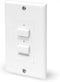 Pyle Wall Speaker Selector Switch - Home Audio 2-Channel A/B Speakers Controller Pod Box