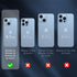 Sansunto Protection Case for iPhone 13, 14, 15, Heavy Duty Shockproof Silicone Rubber Cover for 6.1 Inch Phones
