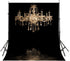 LYLYCTY 5x7ft Luxurious Chandeliers Photography Background European Gorgeous Crystal Chandelier Black Backdrop Studio