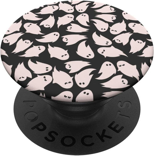Cute Ghost Pattern Design PopSockets Swappable PopGrip for Girls Halloween Gift Accessory