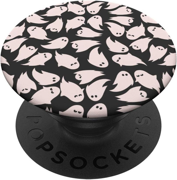 Cute Ghost Pattern Design PopSockets Swappable PopGrip for Girls Halloween Gift Accessory