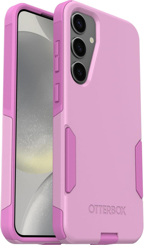 OtterBox S24+ Commuter Samsung Galaxy Series Case - Run Wildflower (Pink), Slim & Tough, Pocket-Friendly, with Port