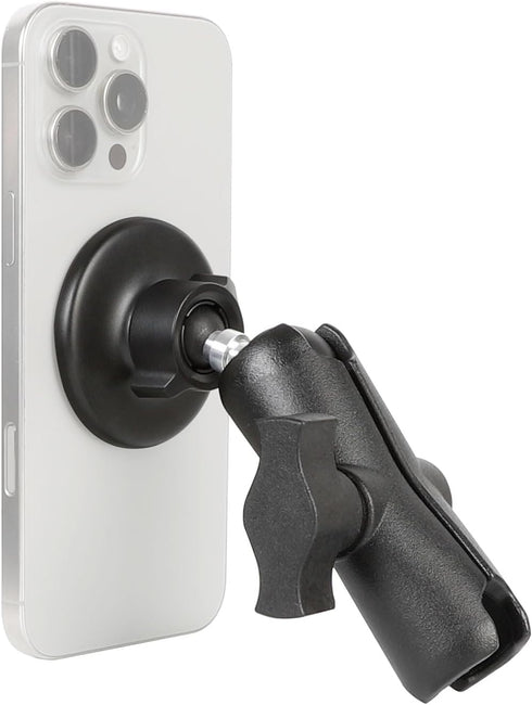 Leenconghui Magnetic Cell Phone Holder Base with 3.54" Double Socket arm for MagSafe