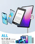 SAIJI Tablet Stand Holder, Height Adjustable Portable Monitor Stand, 360° Rotating, Aluminum Alloy Cradle Mount Dock