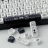 PBT Keycaps - MOA Keycaps, Cute 130 Keys Dye-Sublimation Custom Keyboard Keycap Set for 61/64/68/84/87/100/104/108