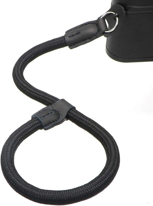 Quick Release Camera Hand Strap Wrist Strap for SLR DSLR Digital Mirrorless Cameras Adjustable Climbing Rope Black