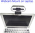HTLAKIKJ 1/4'' Webcam Mount for Monitor, Compatible with Logitech and other Webcams with Thread, Acrylic Clear Mount on
