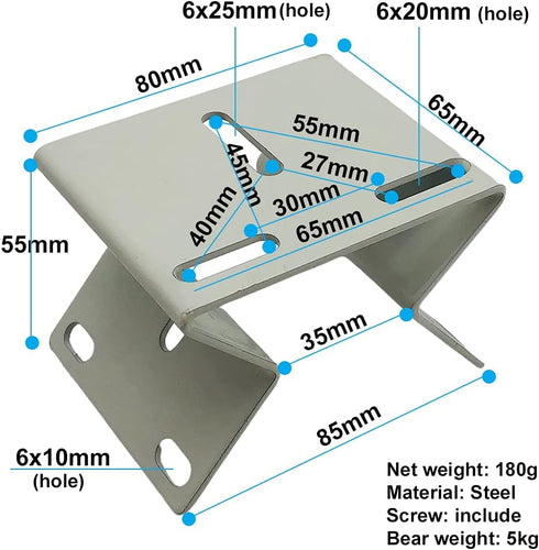 Exterior Outside Wall Corner Mount Metal Bracket Right Angle CCTV Surveillance Camera Holder Adapter