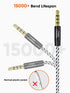 CableCreation 3.5mm Headphone Extension Cable, 6FT/1.8m, 4Pole TRRS Aux Cord, Black for Phones, Headphones, Tablets, PCs