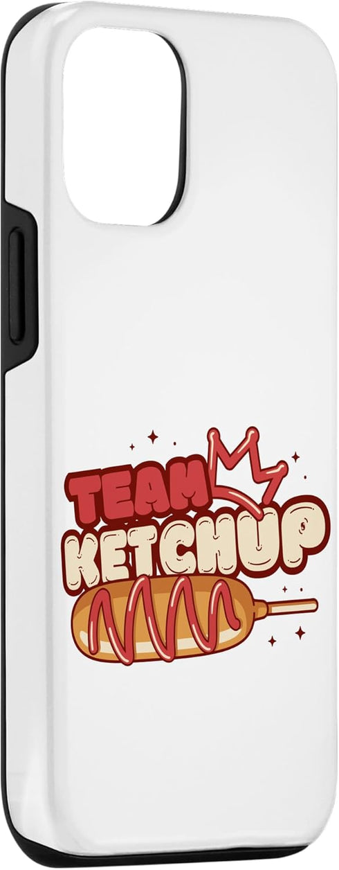 Ketchup Fan Corn Dog Enthusiast Designs 12/12 Team Ketchup Corn Dog Lover Case for iPhone Pro