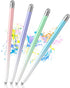 4PCS Stylus Pens for Touch Screens, Precision Double Fiber Tips, Compatible with Apple iPad/iPhone/Android/Tablets