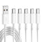 USB C Cable 5-Pack (3.3ft x3, 6ft x2) - Fast Charging USB A to USB C for Galaxy S10, S9, S8, Power Banks & More - White