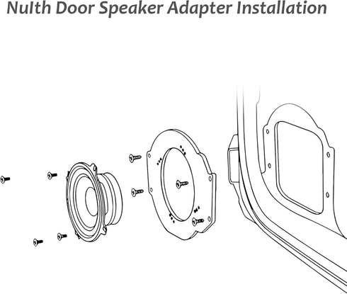 6.5 inch Speaker Adapter Bracket with Speaker Wire Harness for GM GMC Chevy Buick Cadillac 1993-2007