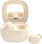 STUPIDYIN Wireless Earbuds, Bluetooth 5.3 Headphones with Makeup Mirror Charging Case, Semi-Transparent Design,