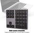 Bluetooth Numeric Keypad, 35 Keys Ultra Thin Number Pad, Bluetooth 5.0 Rechargeable for Tablet, Windows,