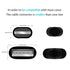 AGVEE 3 Pack 1.5ft Braided USB Charging Cable for iPhone 11, 10, 8, 7, 6S, 6, iPad, iPod - Reinforced End Tip, Black