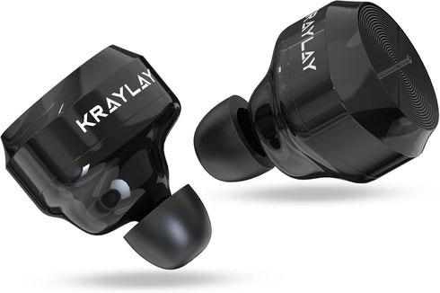 Wireless Earbuds, Bluetooth 5.3 with 40H Playtime, IPX7 Waterproof, Memory Foam Tips - Black