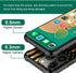 DJSOK Case Compatible with iPhone 14 Plus, Classic Wood Grain American Flag Horse case for iPhone 14 Plus for Man Boys Girls Dual Layer Shockproof Rugged Cover Pattern Design Cover