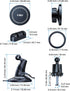YRU 360 2800gf 17 16 15 14,Black [True Upgraded Military-Grade Phone Holder for Magsafe Car Mount Rotating Vacuum